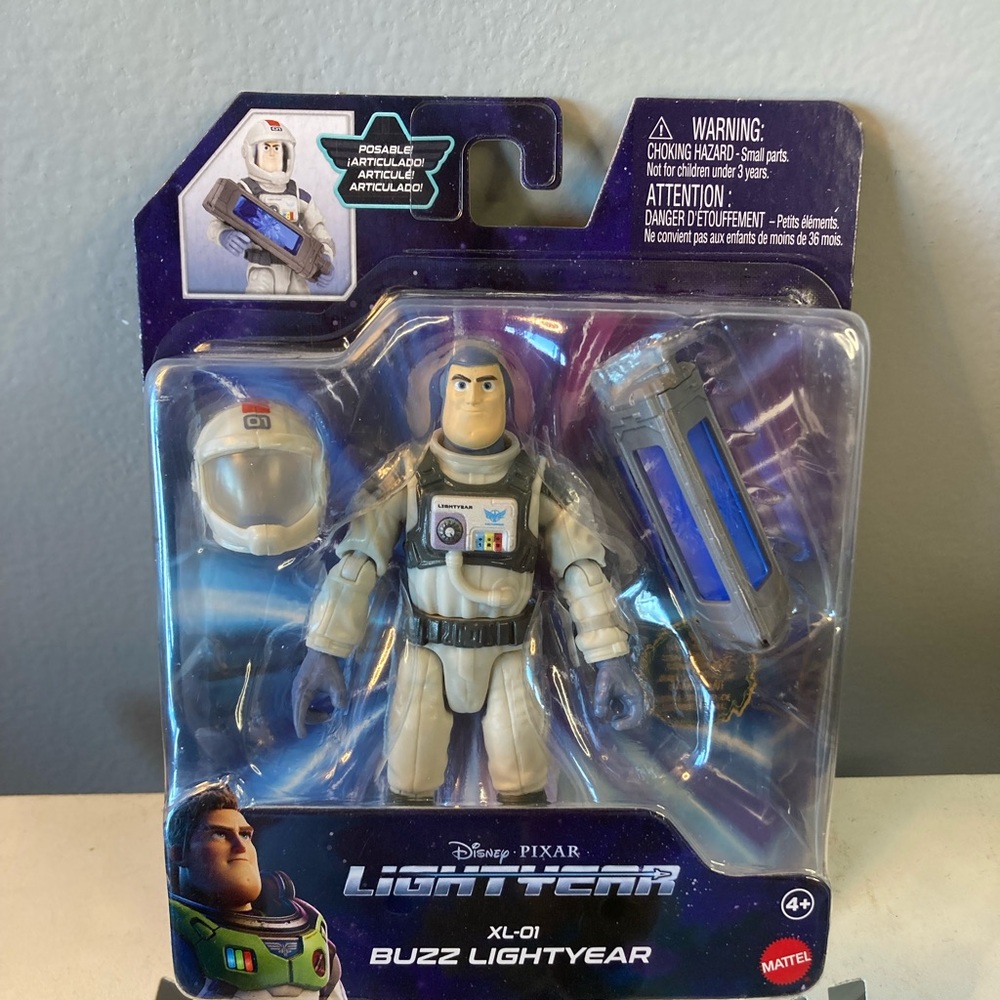 NIB Buzz Lightyear Action Figure NIB XL-10 Helmet Possible Disney Pixar Mattel.